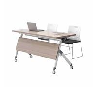 Foldable Conference Table with Lockable WheelsSpaceSaving Portable Design for Meetings Training and CollaborationVersatile Multipurpose Solution for Offices & Events