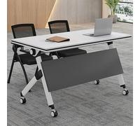 Foldable Conference Table with Silent Wheels - Mobile Training and Meeting Solution for Office and Classroom