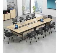 Foldable Conference Table with Wheels for Office and Meeting RoomsPortable SpaceSaving Design Ideal for Collaboration and Events