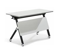Foldable Conference TableFlip Top Seminar Table Narrow Folding Meeting Table Executive Desk for Office Classroom & Meeting Room (140x60cm / 55x23.6 in)