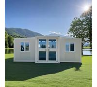 Foldable Container Home, Rapid Setup Modular Shelter, Recyclable Material for Temporary or Long-Term Use