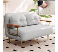 Foldable Convertible Armchair Bed for Adults - Compact Green Sleeper Chair with Retractable Support Legs Ideal for Small Apartments & Hotels (E 190 * 120 * 33cm)