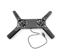 Foldable Cooling Pad Laptop Cooler with Double Fans Laptop Stand USB Powered for 7-15 inch Notebook PC LCD Display Cooler Holder(1pcs)