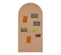 Foldable Cork Board, 0.9 cm Thick Large Felt Bulletin Board with Adhesive Sticker, Round Edges Wall Panels for Office Bedroom Living Room, Decorative Board for Pictures Notes (Camel, 120x60 cm)