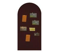 Foldable Cork Board, 0.9 cm Thick Large Felt Bulletin Board with Adhesive Sticker, Round Edges Wall Panels for Office Bedroom Living Room, Decorative Board for Pictures Notes (Coffee, 120x60 cm)