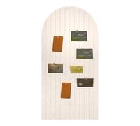 Foldable Cork Board, 0.9 cm Thick Large Felt Bulletin Board with Adhesive Sticker, Round Edges Wall Panels for Office Bedroom Living Room, Decorative Board for Pictures Notes (Beige, 120x60 cm)