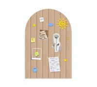 Foldable Cork Board 60x40cm, 0.9 cm Thick Large Felt Bulletin Board with Adhesive Sticker, Round Edges Wall Panels for Office Bedroom Living Room, Decorative Board for Pictures Notes (Camel, 60x40cm)