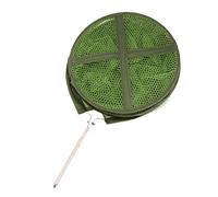 Foldable Crab Net Lobster Shrimp Fishing Trap Bait Pot Dip Net Cage 30x1.5 cm, Green