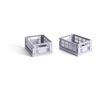 HAY Colour Crate Storage Box Mini Set of 2 Lavender