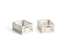 HAY - Colour Crate Storage Boxes Mini 2-pack, Off-white - Off-White