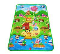 Foldable Crawling Mat, Reversible Farm Pattern Washable Foldable Baby Play Mat for Infant for Floor