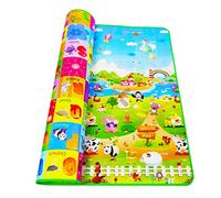 Foldable Crawling Mat, Waterproof Reversible Foldable Baby Play Mat for Infant for Floor