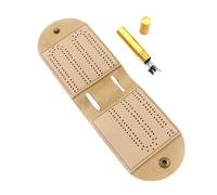 Foldable Cribbage Board - Cribbage Game with Stick | Checkers for Family Activities | Leisure Floor with Accessories | Practical Strategy Board with Storage