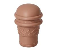 Foldable Cup, Ice Cream Shape Design, 3.43x5.12in, Portable Water Bottle, Compact Travel Drinking Container, Sturdy Silicone Build, for Home School Gym Camping Beach Hiking