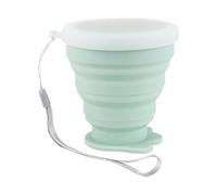Foldable Cup, Retractable Mug, Reusable Pocket Size 200ml Capacity Silicone Cups, Cute Cat Paw Lid Design, Folding Drinkware for Hiking, Travel, Camping, 3.35x3.54in Unfolded & 1.18in Folded