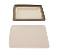 Foldable Cutting Board & Dish Tub 2 in 1 | Space Saving Portable Chopping Board for Camping/Picnic/RV | Secure Grip Design, Effortless Maintenance PP Material | Multi - (Khaki)