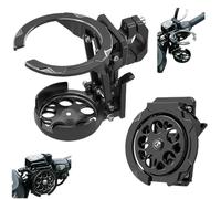 Foldable Cycling Bottle Holder - Anti-Drop & Rotating Disc, Adjustable Motorcycle Bicycle Cup Holder, Universal Bike Water Bottle Holders with Detachable Clip (Acrylonitrile Butadiene Styrene)