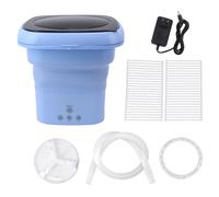 Foldable Design Portable Washer, Mini Washing Machine with Soft Drying Function, Compact Bucket Unit with Drain Basket and High Speed Motor,
