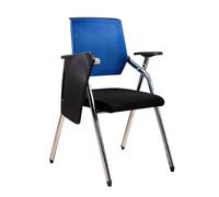 Foldable Desk Chairs - Stackable Mesh Conference Room Seating with Wheels - Comfortable Office Reception & Meeting Chairs - Bouncing Back Design