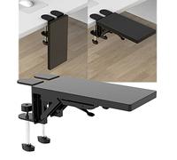 Foldable Desk Extender & Computer Wrist Rest Arm Support Bracket for Home Office & Gaming - Easy Carry, No Drill Installation, 300x150mm, Ergonomic Design for Comfort