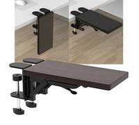 Foldable Desk Extender & Computer Wrist Rest Arm Support Bracket for Home Office Gaming, Easy Carry, Punch-Free Installation, 300x150mm