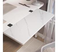 Foldable Desk Extender Tray - Clamp-On Keyboard Shelf Floating Table Gap Rack for Home Office 60x20cm (24x8inch) Stylish Grey Finish Space-Saving Solution