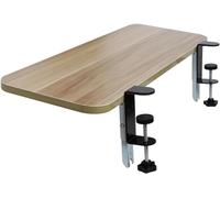 Foldable Desk Extender Tray Platform for Home Office Clamp on Keyboard & Armrest Shelf Maximize Space & Comfort Design for Enhanced Productivi