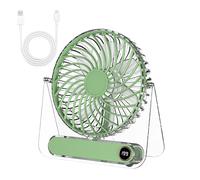 Foldable Desk Fan, USB Cooling Device, 5 Speed Adjustable Airflow with Compact Folding Mechanism, Transparent Blade Portable Coolings Unit, Modern Minimal Desk Style Design, Office Travel Cooling Use