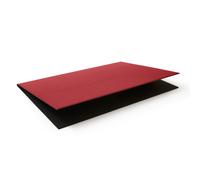 Foldable Desk Pad Leather Ferrari Red - Office Desk Mat Perimeter Stitching