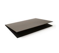 Foldable Desk Pad Leather Taupe Grey - Office Desk Mat Perimeter Stitching