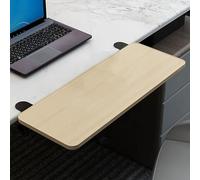 Foldable Desktop Extender No Drill Keyboard Support Tray Adjustable Tabletop Extension Space-Saving Laptop Holder for Dining Room & Bedroom Use