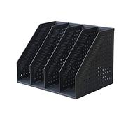 Foldable Desktop File - Magazine Holder & Storage Basket for Office - Space-Saving Rack & Cabinet Separator - Stylish File Holder (B M)
