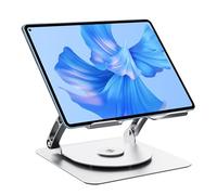 Foldable Desktop Laptop Stand, Laptop Stand for Desk - 360 Degree Adjustable Tablet Stand with Cooling Fan - Portable Metal Metal Mount for Work