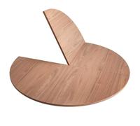 Foldable Dining Table Top Extender - 78.7in Round, Space-Saving Design for Parties, Adjustable Sizes 47-94in, Portable Wooden Dining Room Table, Brown Finish