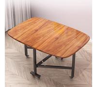 Foldable Dining Table with Wheels Multi-Functal Expandable Desk Space-Saving Kitchen Fur for Smals