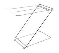 Foldable Dish Cloth Holder 3-Arm Stainless Steel Rack for Kitchen Sink Corner Fast Drying Storage Solution