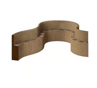 Foldable Display Stand, Room Divider Screen, Durable Kraft Paper Art Display Stand, Adjustable Modular Heavy Duty Layers Display Stand (59x14.4 in) White