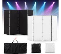 Foldable DJ Screen with 4 Detachable Panels, Portable DJ Booth Facade