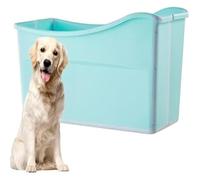 Foldable Dog Bathtub,Pet Pool, Bathtub，Portable, Paddling Bath Tub, Multi-Functional Collapsible with Drainage Hole(Green)