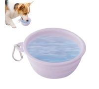 Foldable Dog Bowl, Foldable Dog Bowl,Food Grade Silicone Water Bowl - Portable Pet Feeder, Multifunctional Travel Bowl with Soul Buckle