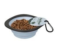 Foldable Dog Bowl - Lightweight Portable Pet Water Bowl for Travel and Camp | Lightweight Foldable Pet Bowl with Carabiner Clip, Compact Water and Food Dish for Dogs and Cats During Hiking, Camping and T