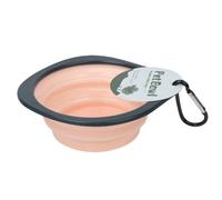Foldable Dog Bowl - Pet Travel Bowl | Portable Water Bowls Folding Dish | Food Container Feeder Watering Dish With Carabiner Clip, Feeding Supplies For Outdoor Traveling Hiking Walking