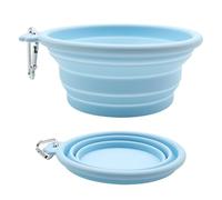 Foldable Dog Bowl, Water Bowl for Dogs, Leak-Proof Container, Dry Wet Food Use, Lightweight Design, Portable Build, Easy Cleaning, Ideal for Beach, Perfect for Park Camping, 12.6x12.6x5.4cm