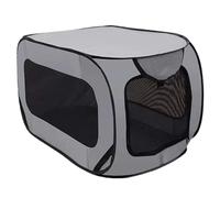 Foldable Dog Crate 37x20.9x20.9in 420 Oxford Fabric, Portable Dog Travel Crate, Pet Cage for Indoor Outdoor Small Medium Puppy Cat Foldable Kennel Carrier Medium