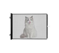 Foldable Dog Fence | Folding Mesh Baby Safety Gate Multifunctional Animal Net Split Pet Supplies Hallway Entrance Outdoor Porch Kitchen Deck Stairs Garage Room, Adjustable Area Layout