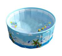 Foldable Dog Paddling Pool, Large Folding Pool Non-Slip, Hard Kiddie Swimming Pools, Secure Outdoor Water Play,Portable Swimming Pools For Backyard & Garden, Kids, Doggy, Pets