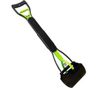 Foldable Dog Pooper Scooper Long Handle Portable Pet Poop Picker Upper for Dogs and Cats, Heavy Duty Waste Scoop for Grass Gravel and Garden green 80cm