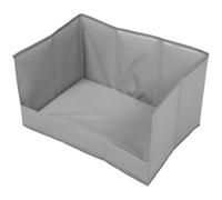 Foldable Dog Potty Tray Enclosure Splash Guard with High Wall | Polyester Build, Easy Storage, Portable for Travel and Crate-side Use, Suits Small Breeds and Cat Boxes