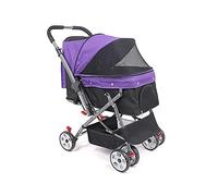 Foldable Dog Stroller - Max Load 25kg, Pet Travel Trolley Cart for Medium/Large Dogs and Cats - Convenient and Portable