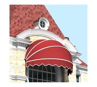 Foldable Dome Door Canopy, Arc Entry Awning, UV-Resistant Waterproof Retractable Sunshade, Round Patio Shelter (Diameter: 130cm/51.18in)